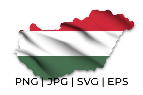 Download The Hungary Waving Flag and Map Graphics - Premium Resources