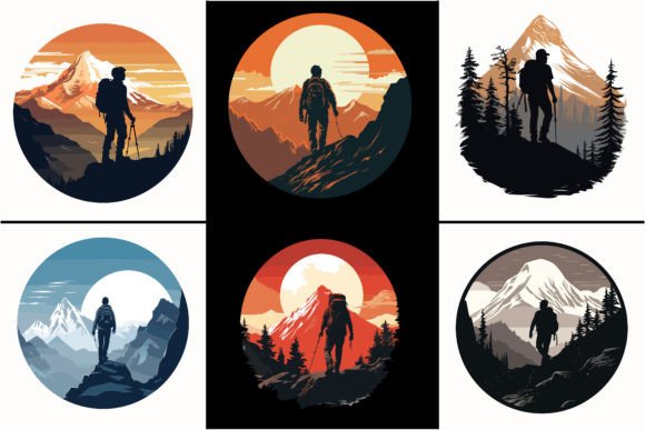 Download Adventure Mountain Hiking Man Silhouette - Silhouette Collection