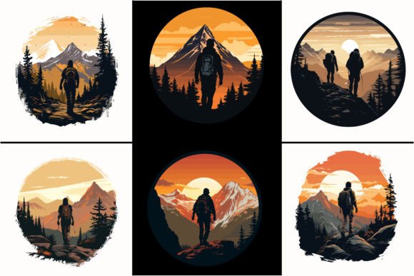 Download Adventure Mountain Hiking Man Silhouette - Silhouette Collection